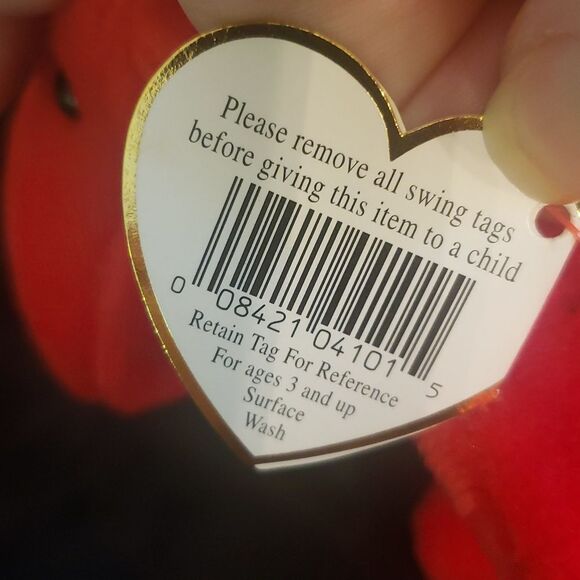 Vintage 1996 Ty Beanie Baby ROVER the Red Dog - Picture 6 of 9